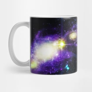 Blue galaxy space Mug